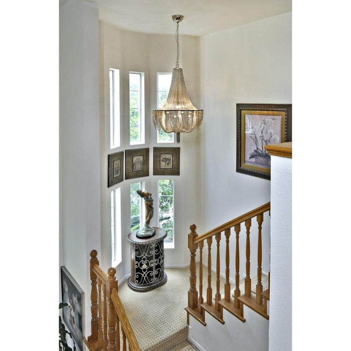 Maxim Lighting - 21467NKPN - Chantilly-Fourteen Light Chandelier in Modern style-34 Inches wide by 55 inches high