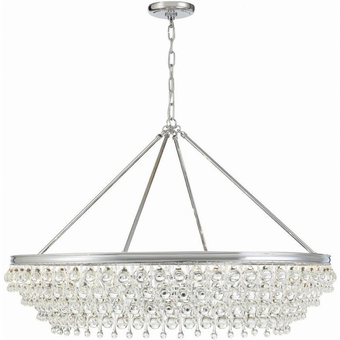 Crystorama Lighting - 278 - Calypso - Eight Light Chandelier in Traditional and Contemporary Style - 40 Inches Wide by 25.75 Inches High