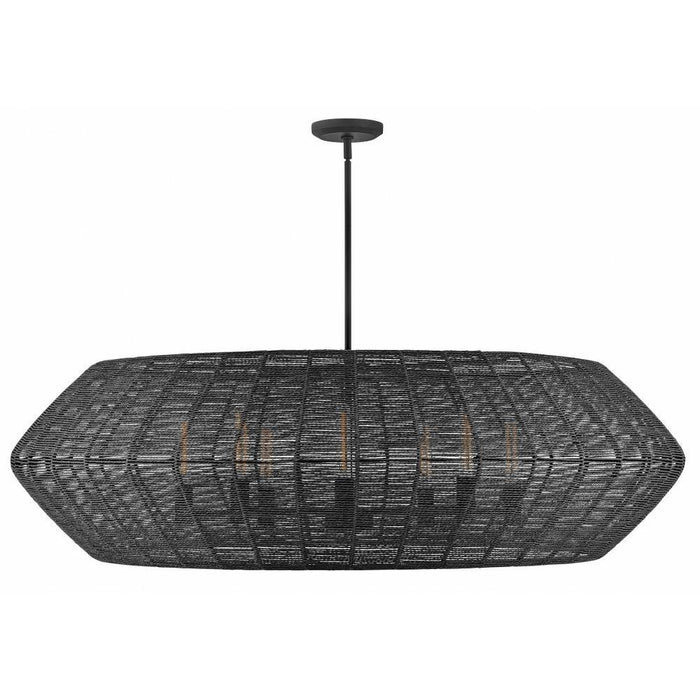 Hinkley Lighting - 40386BLK-CML - Luca - 112W 8 LED Extra Large Chandelier In Coastal Style-17.5 Inhces Tall and 60 Inches Wide