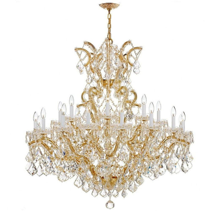 Crystorama Lighting - 4424-CH-CL-MWP - Maria Theresa - Twenty Four Light Chandelier in Classic Style - 46 Inches Wide by 48 Inches High