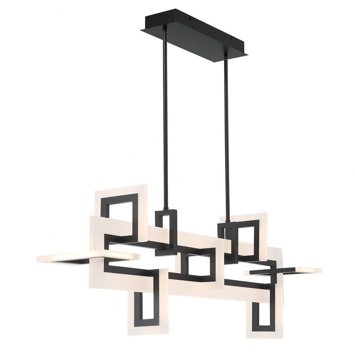 Eurofase - 45719-011 - Inizio - 86W 1 LED Chandelier In Contemporary Style-16.25 Inches Tall and 9.25 Inches Wide
