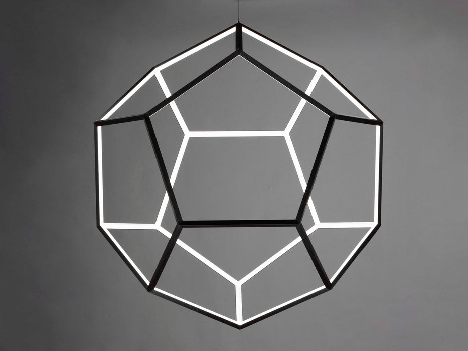 ET2 Penta 1-Light Black LED Geometric Pendant