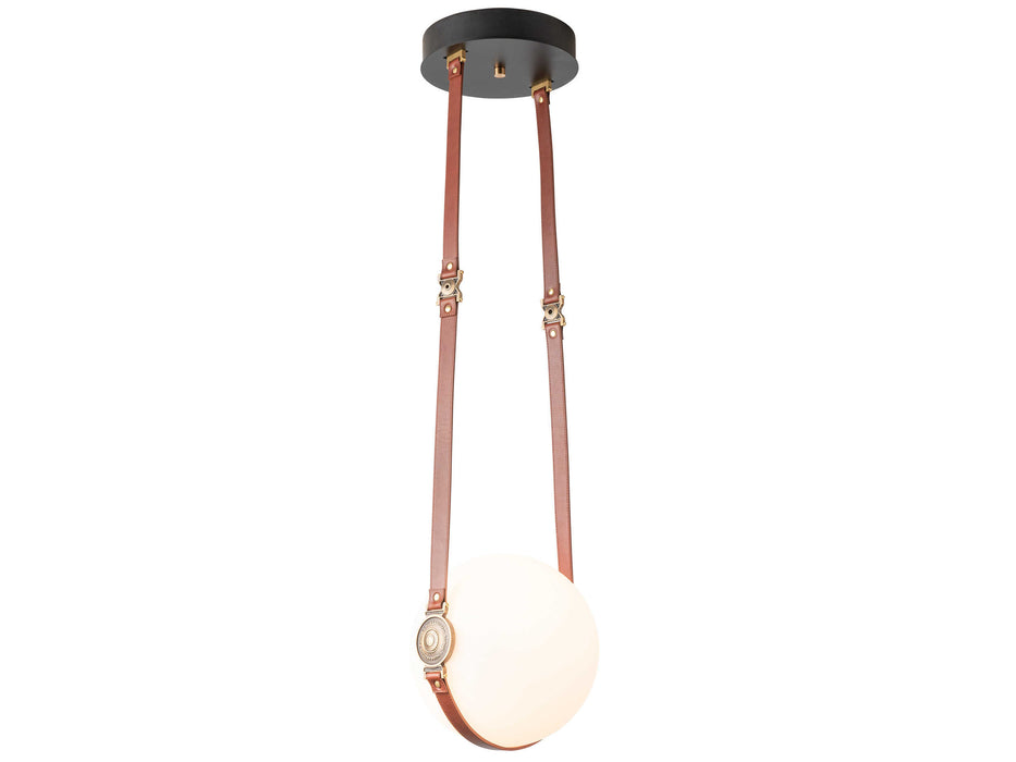 Hubbardton Forge Derby Black Glass LED Globe Mini Pendant