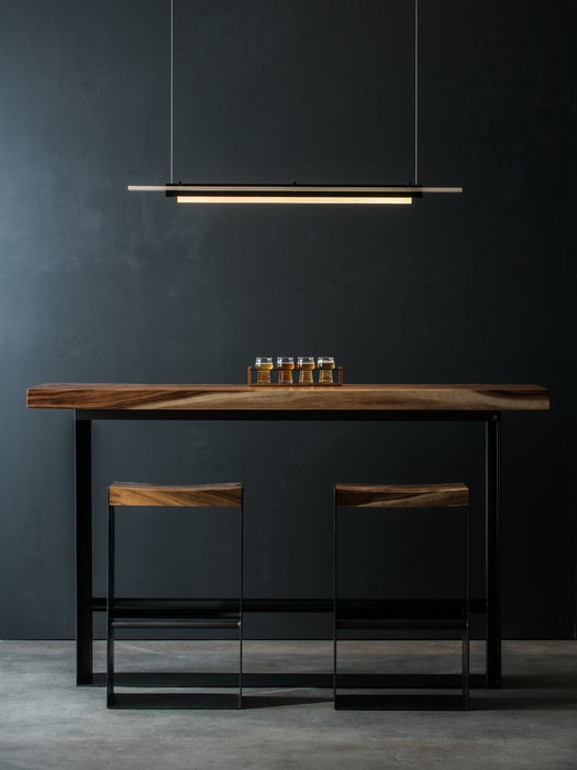 Hubbardton Forge Plank 1-Light LED Geometric Linear Island Pendant
