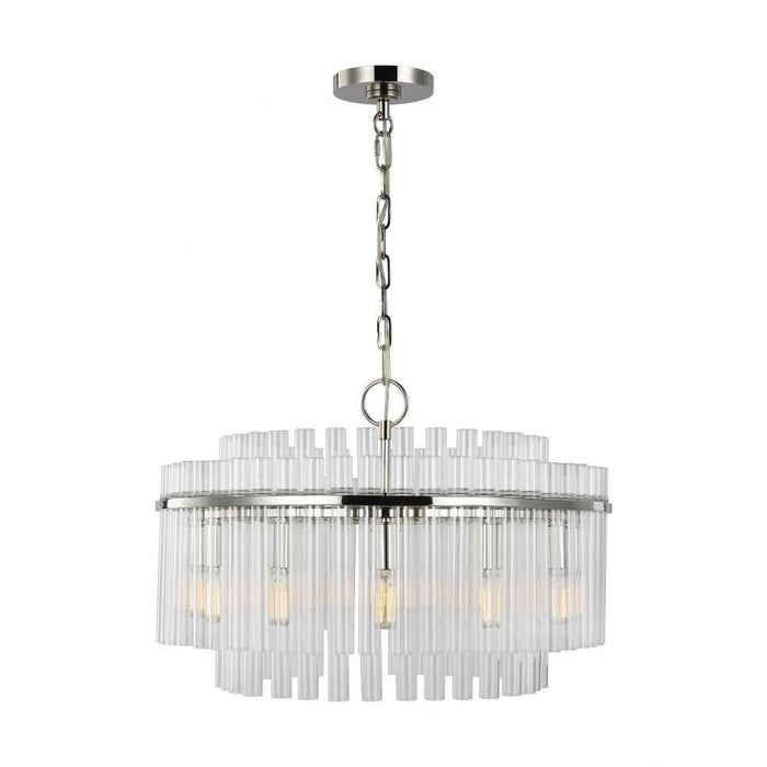 Visual Comfort Studio Collection - CC12812BBS - Generation Lighting-Beckett from C&M by Chapman & Myers-12 Light Medium Chandelier in Art Deco Style-24 Inch Wide by 16.25 Inch Tall