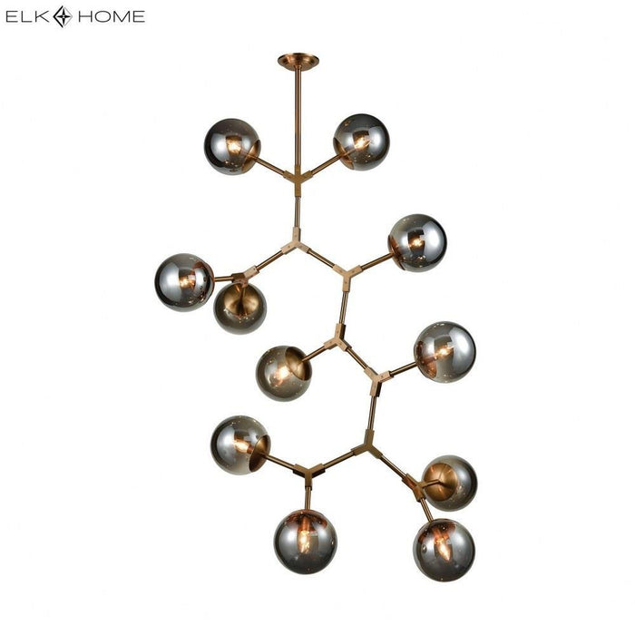 Elk Home - D3566 - Synapse - Modern/Contemporary Style w/ Luxe/Glam inspirations - Glass and Metal 11 Light Chandelier - 58 Inches tall 35 Inches wide