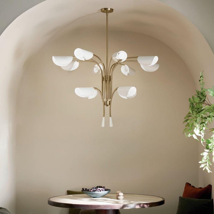 Kichler Lighting - 52561CPZBK - Arcus - 12 Light Chandelier-29 Inches Tall and 46.25 Inches Wide