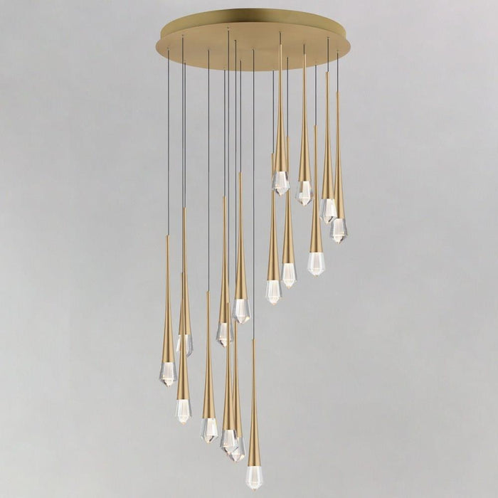 ET2 Lighting - E24230-122BK - Pierce - 48W 16 LED Chandelier-19 Inches Tall and 24.75 Inches Wide