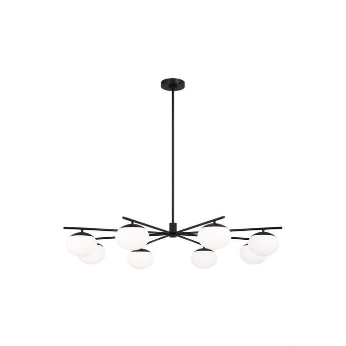 Visual Comfort Studio Collection - EC1258AI - Generation Lighting-Lune-8 Light Extra Large Chandelier In Modern Style-8.25 Inch Tall and 49 Inch Wide
