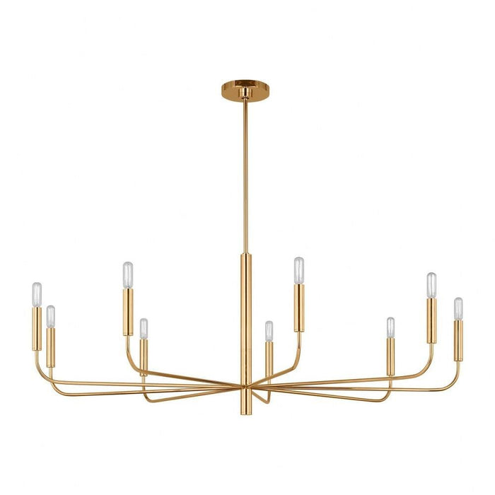 Visual Comfort Studio Collection - EC1319AI - Brianna - 9 Light Wide Chandelier-18 Inches Tall and 48 Inches Wide