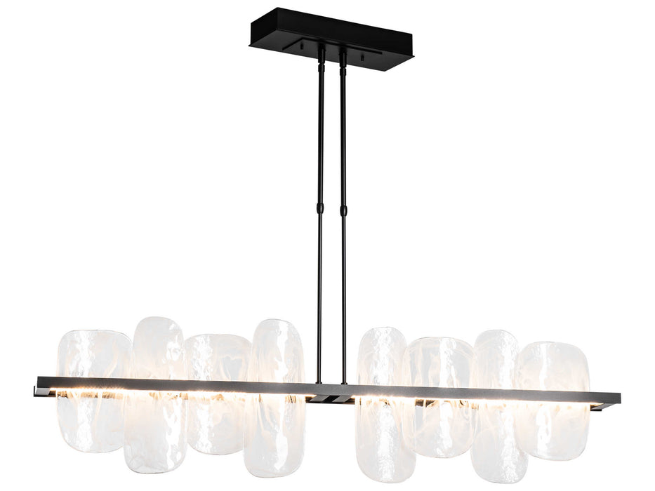 Hubbardton Forge Vitre 1-Light Glass LED Geometric Linear Island Pendant