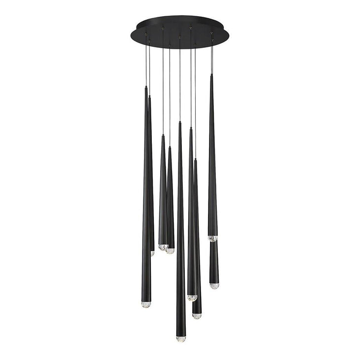 Modern Forms - PD-41709R-AB - Cascade-68W 9 LED Round Chandelier in Modern Style-17 Inches Wide by 37 Inches High
