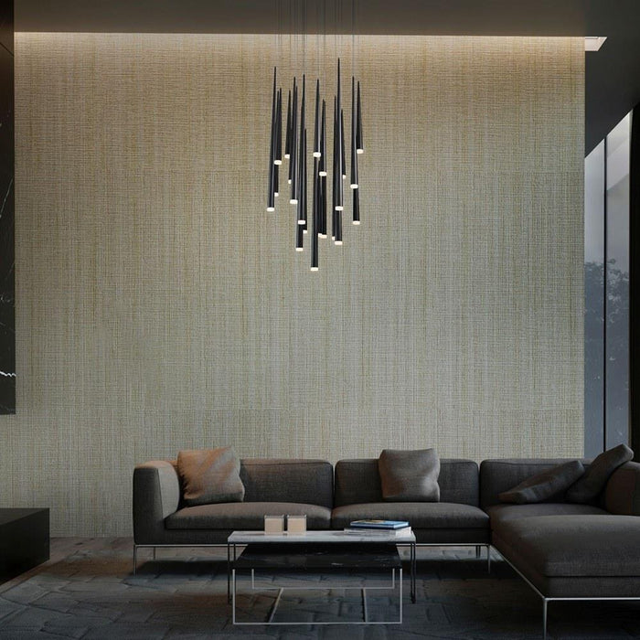 Modern Forms - PD-41821R-AB - Cascade-158W 21 LED Round Chandelier in Modern Style-26 Inches Wide by 28 Inches High