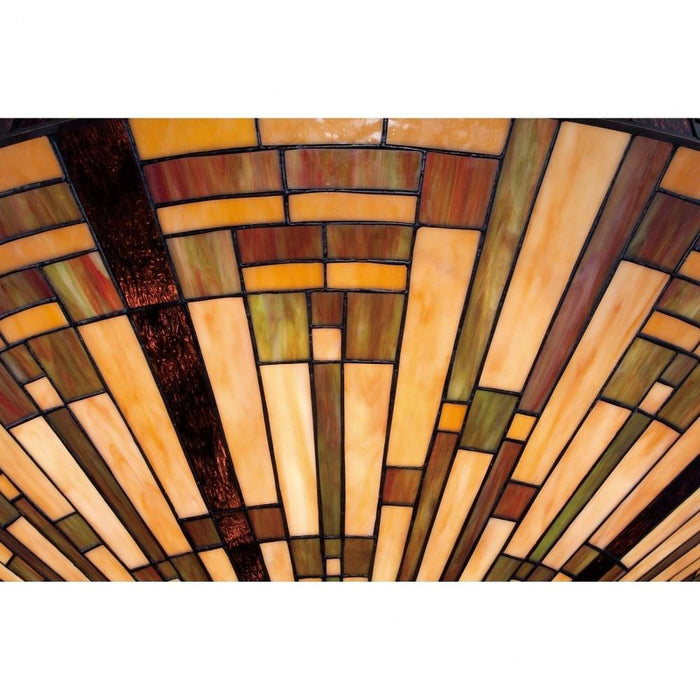 Bailey Street Home - 71-BEL-1904689 - 8 Light Bowl Pendant Geometric Chandelier - Mission Style Tiffany Pendant Light